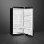 SMEG FAB28RBL6 Frigorifero con congelatore, design anni '50, nero, cerniera a destra