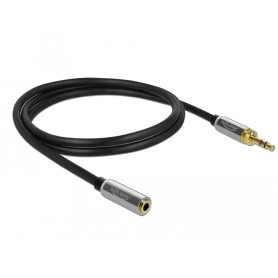DeLOCK 85779 cavo audio 0,5 m 3.5mm Nero, Grigio (85779)