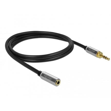 DeLOCK 85779 cavo audio 0,5 m 3.5mm Nero, Grigio (85779)