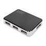 Digitus DA-70220 hub di interfaccia USB 2.0 Mini-B 480 Mbit/s Nero, Argento (DA-70220)