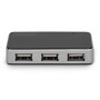 Digitus DA-70220 hub di interfaccia USB 2.0 Mini-B 480 Mbit/s Nero, Argento (DA-70220)