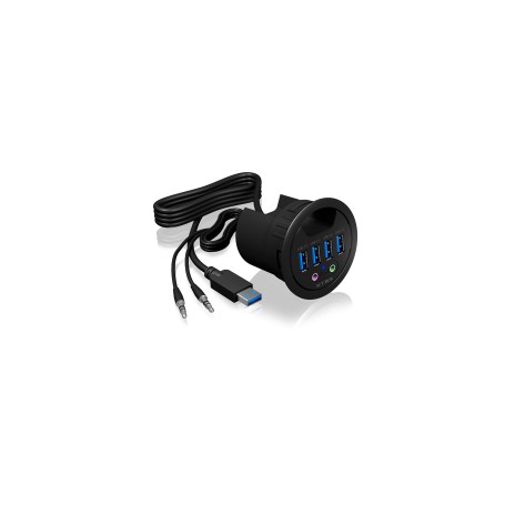 ICY BOX IB-HUB1403A USB 3.2 Gen 1 (3.1 Gen 1) Type-A 5000 Mbit/s Nero (60303)