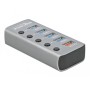 DeLOCK 63262 hub di interfaccia USB 3.2 Gen 1 (3.1 Gen 1) Type-B 5000 Mbit/s Grigio (63262)