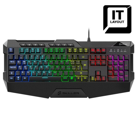 Sharkoon SKILLER SGK4 tastiera USB QWERTY Italiano Nero (SKILLER SGK4) (4044951026265)