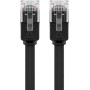 Goobay CAT6 U/UTP Flat 5m cavo di rete Nero U/UTP (UTP) (95387)