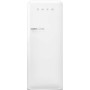 SMEG FAB28RWH6 Frigorifero con congelatore, linea di design Anni '50, bianco, cerniera a destra