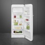 SMEG FAB28RWH6 Frigorifero con congelatore, linea di design Anni '50, bianco, cerniera a destra