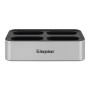Kingston Technology Workflow Station Cablato USB 3.2 Gen 2 (3.1 Gen 2) Type-C Nero, Argento (WFS-U)
