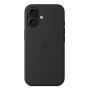 Silikon Case mit MagSafe (schwarz, iPhone 16) (MYY13ZM/A)