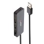 Lindy 42986 hub di interfaccia USB 2.0 480 Mbit/s Nero (42986)