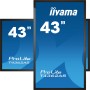 iiyama T4362AS-B1 visualizzatore di messaggi Pannello piatto interattivo 108 cm (42.5") IPS 500 cd/m² 4K Ultra HD  (T4362AS-B1)