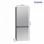 Bomann KG 320.2 frigorifero con congelatore Libera installazione 165 L E Acciaio inossidabile (732090) (732 090)