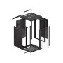 Lanberg WF01-6618-10B rack 18U Da parete Nero (WF01-6618-10B)