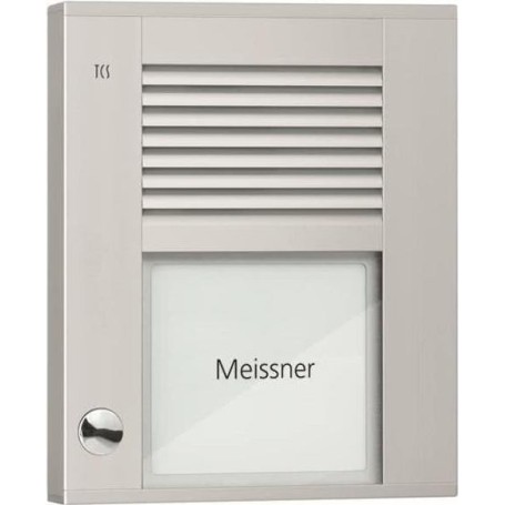 Audio Außenstation PDS PDS01-EN/04 1Taste 1reihig AP silber (PDS01-EN/04)