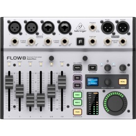 Behringer FLOW 8 - Digital Mixer mit Bluetooth Audio und USB Audio Interface (27000887)