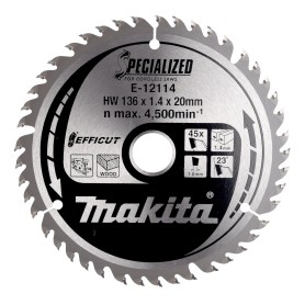 Kreissgeblatt EFFICUT E-12136,  136mm, 45Z (Bohrung 20mm, fr Akku-Sgen)