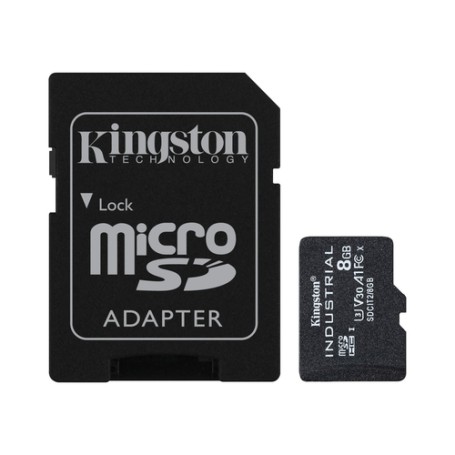Kingston Technology Industrial 8 GB MicroSDHC UHS-I Classe 10 (SDCIT2/8GB)