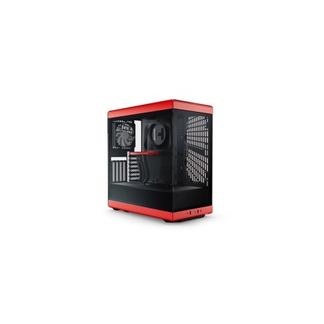 Y40 (rot/schwarz, Tempered Glass) (CS-HYTE-Y40-BR)