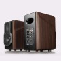 Bluetooth-Regallautsprecher S2000MKIII (holz/schwarz, Mit Display-Anzeige)