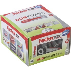 Dbel DUOPOWER 8x40 LD (hellgrau/rot, 100 Stck) (535455)