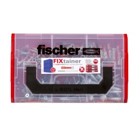 FixTainer-DUOPOWER + Schraube (hellgrau/rot, mit Schrauben, 210-teilig) (535969)