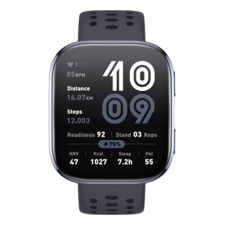 Amazfit Bip 6 Black 5 cm (1.97") AMOLED Digitale 390 x 450 Pixel Touch screen Nero GPS (satellitare) (W2435EU1N)