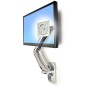 Ergotron MX Wall Mount LCD Arm 106,7 cm (42") Parete Alluminio (45-228-026)