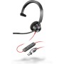 POLY Cuffie Blackwire 3310 certificate per Microsoft Teams + adattatore USB-C/A TAA (760Q7AA)
