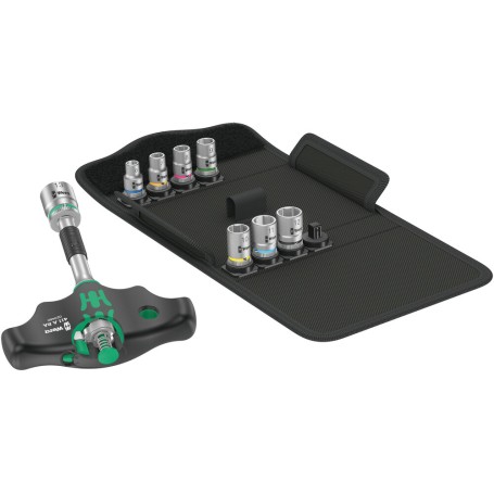 Wera 05023470001 chiave a cricchetto 9 pz Nero, Verde