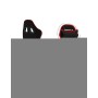 Huzaro Ranger 6.0 Sedia per gaming universale Seduta a dondolo (culla) Nero, Rosso (HZ-Ranger 6.0 Red Mesh)