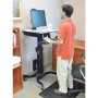 Ergotron WorkFit-C, Single HD Sit-Stand Workstation Nero, Grigio Carrello multimediale (24-216-085)