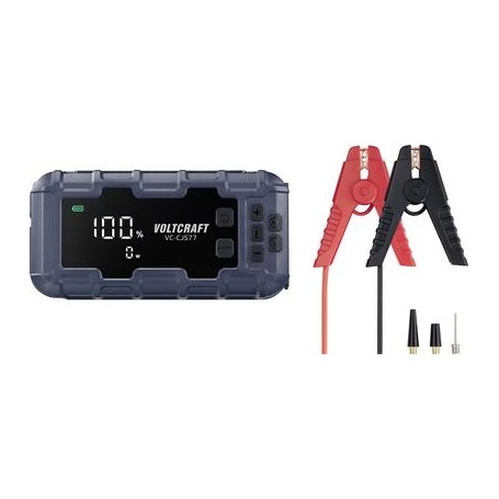 Voltcraft Schnellstartsystem VC-CJS77 VC-16533725 Starthilfestrom (12 V)600 A USB-Steckdose 2x, Lade- und Aufbewahrung (VC-16533