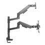 ACT AC8341 supporto per laptop Braccio per computer portatile e monitor Nero 43,9 cm (17.3")