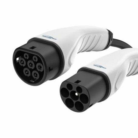 Ansmann 1900-0118 cavo di ricarica per veicoli elettrici Nero Type 2 3 7,5 m