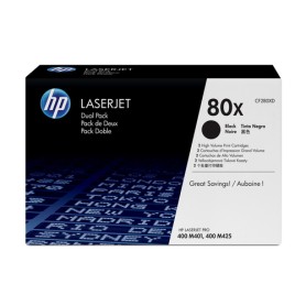 HP Confezione da 2 cartucce originali Toner nero ad alta capacità LaserJet 80X (CF280XD)