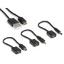 Hamlet Universal Kit alimentatore da parete per tablet e smartphone 4 in 1 con 4 connettori (XPW220MOB)