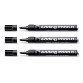 Edding 2000c marcatore permanente Tipo di punta Nero 3 pz (4-2000C 001)