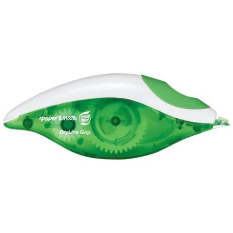 Papermate Dryline Grip nastro di correzione 8,5 m Verde, Bianco 12 pz (1862884)