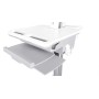Multibrackets 0766 carrello e supporto multimediale Argento, Bianco Computer portatile Carrello multimediale (MB0766)