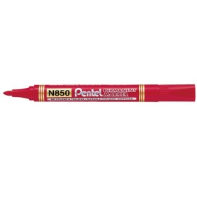 Pentel N850 marcatore permanente Rosso 12 pz (N850-BE)
