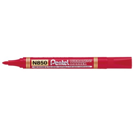 Pentel N850 marcatore permanente Rosso 12 pz (N850-BE)