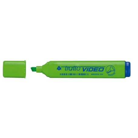 Tratto Video evidenziatore 12 pz Punta smussata Verde (830202A)
