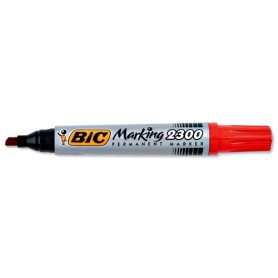 BIC Marking 2300 marcatore permanente Punta smussata Rosso 12 pz (8209243)