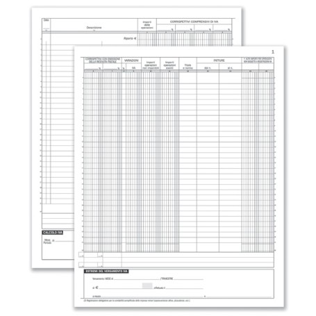 Data Ufficio DU1386N0000 modulo e libro contabile 16 pagine (DU1386N0000)