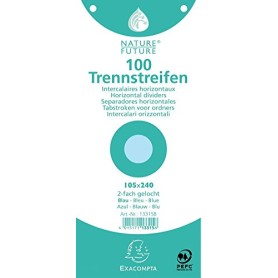 Exacompta 13315B scheda per indice Blu 100 pz (13315B)