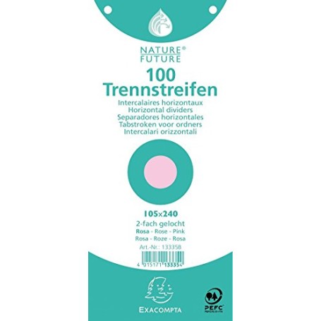 Exacompta 13335B scheda per indice Rosa 100 pz (13335B)