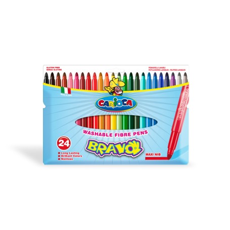Carioca Bravo marcatore Extra grassetto Multicolore 24 pz (42763)