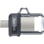 SanDisk Ultra Dual m3.0 unità flash USB 64 GB USB Type-A / Micro-USB 3.2 Gen 1 (3.1 Gen 1) Nero, Argento, Tras (SDDD3-064G-G46)