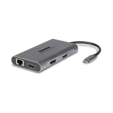 Hamlet HDKC-PD400D replicatore di porte e docking station per notebook Cablato USB 3.2 Gen 1 (3.1 Gen 1) Type-C Gr (HDKC-PD200A)