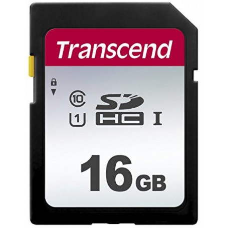 Transcend 16GB, UHS-I, SD SDHC NAND Classe 10 (TS16GSDC300S)